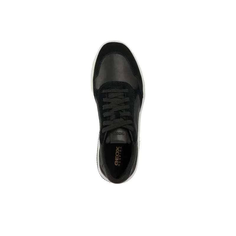 GEOX Spherica Actif Anti-Slip Wear-Resistant Low-Top Casual Shoes Men's Black-4