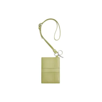ZARA Cow Leather Wallet Large Size Men's Green