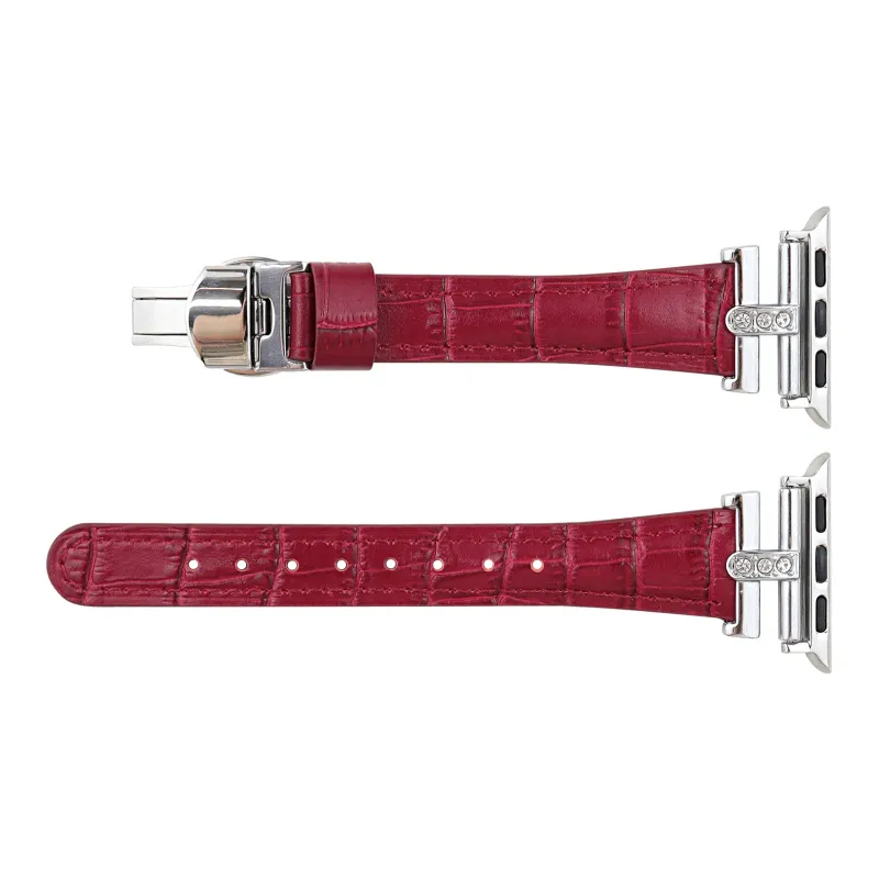 Warbler Dew Apple Compatibility Watch Band Genuine Leather Material-19