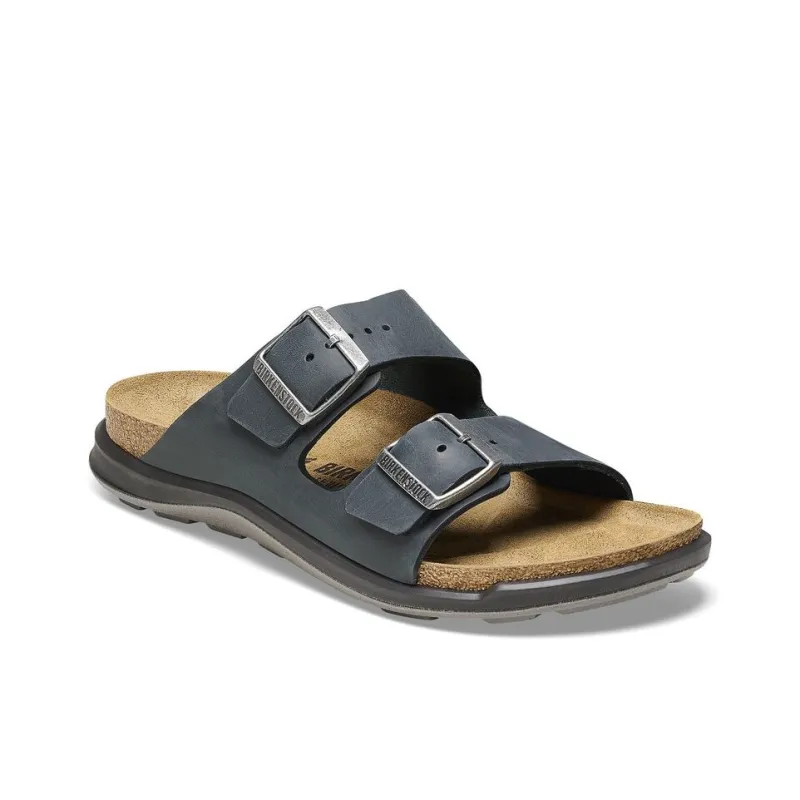 Birkenstock Arizona Crosstown PU Polyurethane Slip-Resistant Slide Slippers Women's Black Narrow Fit-1