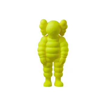 KAWS Figure Print TOKYO FIRST WHAT Yellow Trendy Figures 29cm