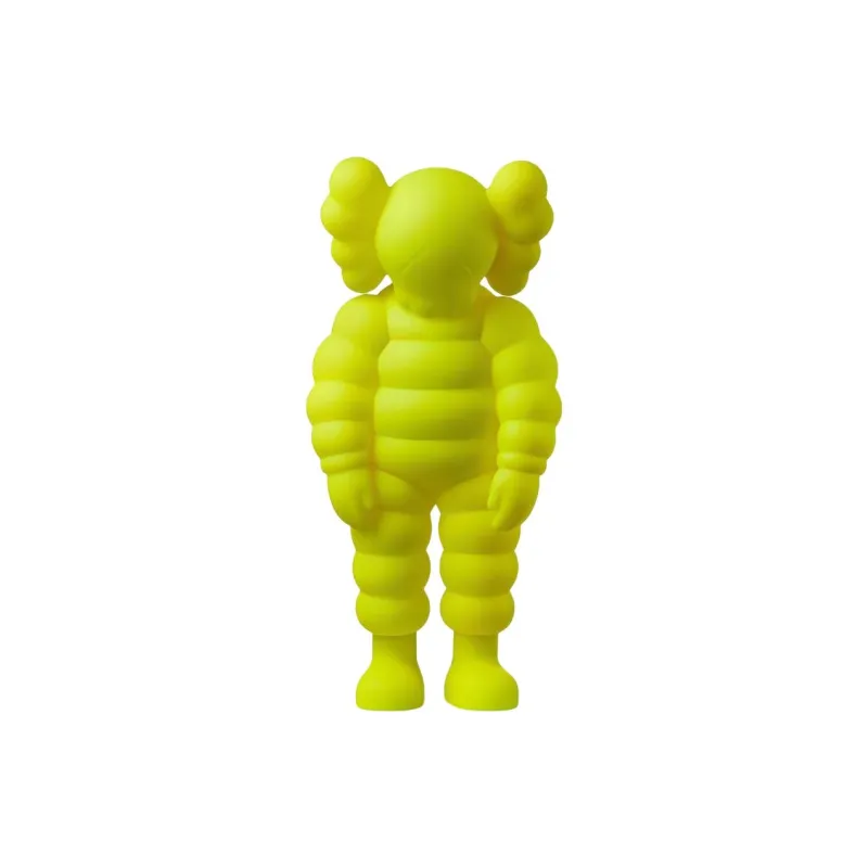KAWS Figure Print TOKYO FIRST WHAT Yellow Trendy Figures 29cm-0