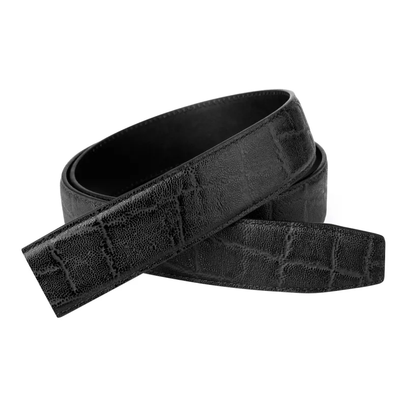 Jaylen Oos Top Grain Cow Leather Leather Belts Men's Black/Coffee 3.5cm/3.8cm-28