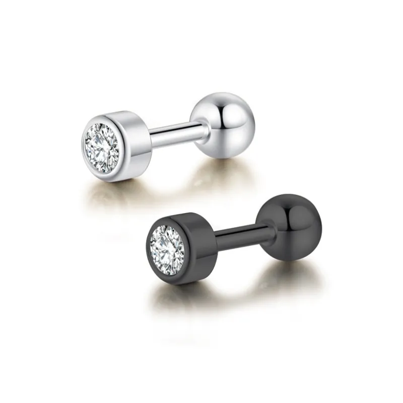 KiNGZiT Titanium Steel Stud Earrings Unisex-7