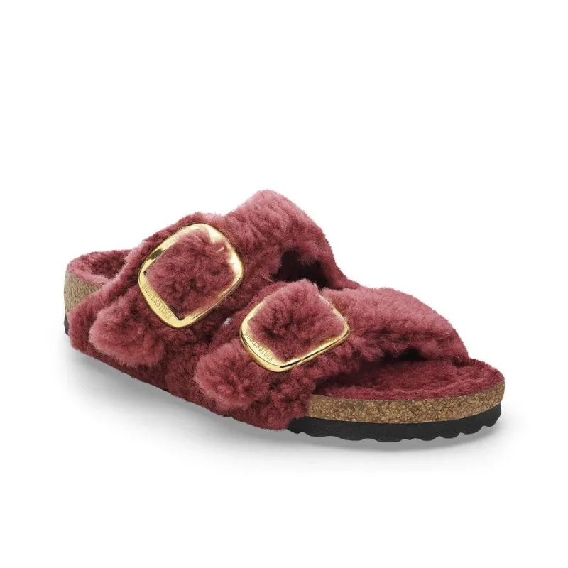 Birkenstock Arizona Big Buckle EVA Slip Resistant Slide Slippers Women's Red Narrow-1