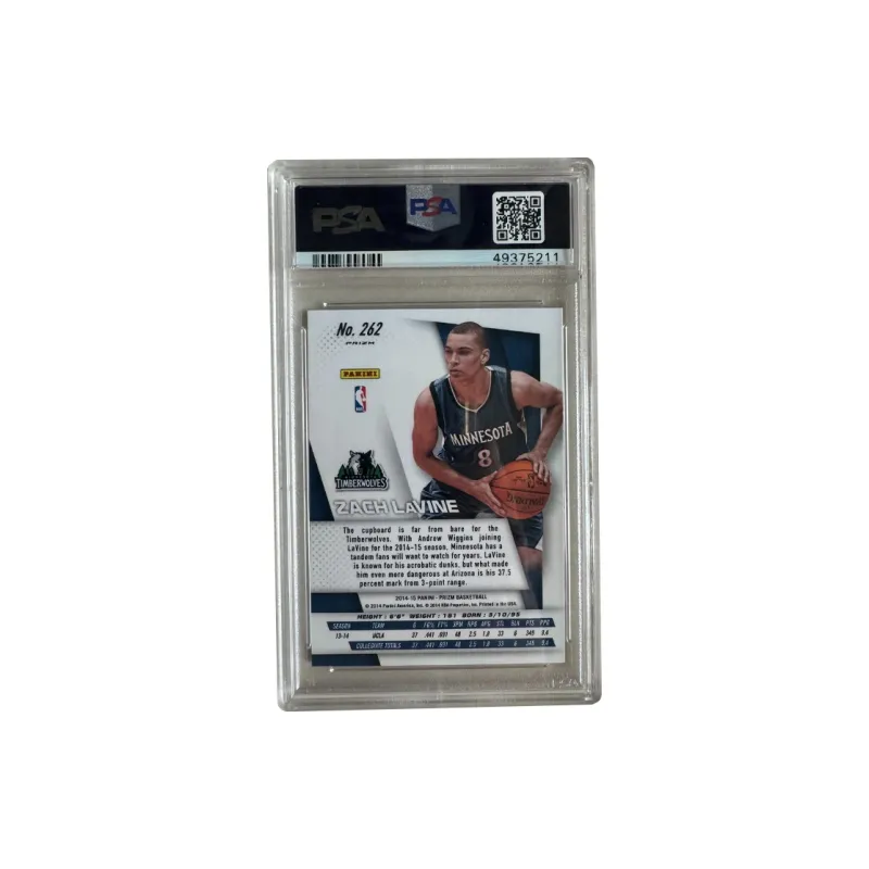 PANINI 2014 15 Prizm Zach LaVine, Rising Stars, Blue MOJO, PSA10 RC BLUE MOJO Graded Cards 1 Pc-1