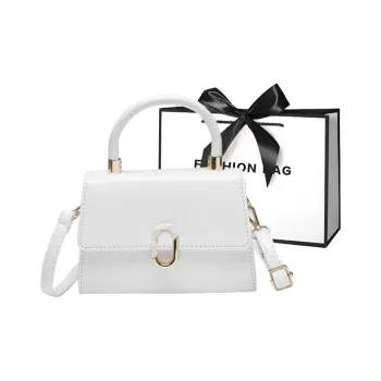 LETOO PU Crossbody Bag, Handbag Regular Women's White/Black/Purple