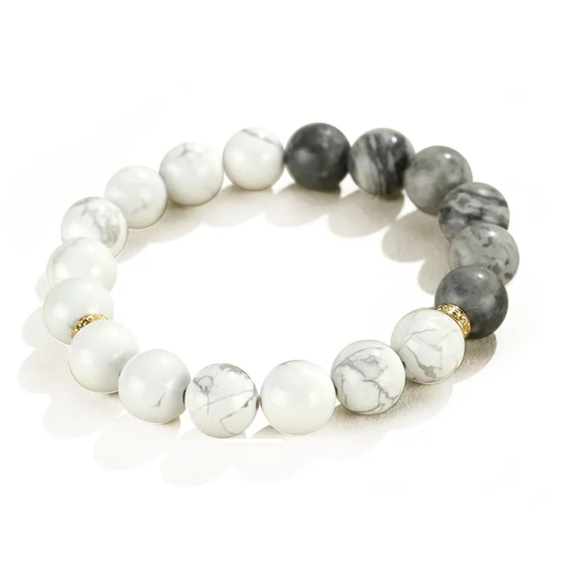 Deep Xianglin Map Stone Bracelets Unisex-6