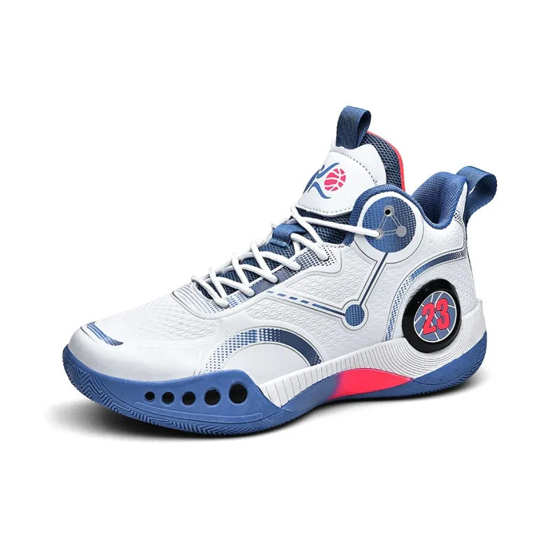 MUSNODO Cushioning, Slip Resistant, Abrasion Resistant, Breathable, Coverage, Rebound Mid Top Basketball Shoes Unisex-10