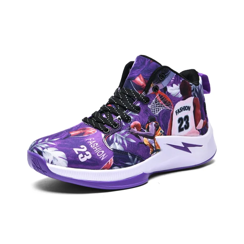 Black tailed Deer Shock Absorbers With Slip Resistant And Abrasion Resistant Properties Mid Top Basketball Shoes Men's-4