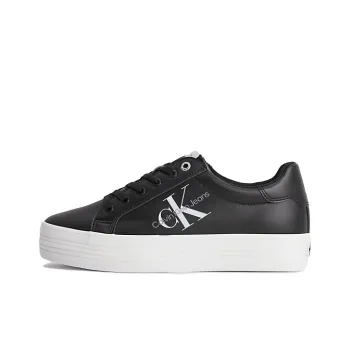 CKJ CALVIN KLEIN JEANS Low-Top Skateboard Shoes Women's Black