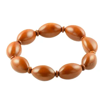 Blooming Petals Olive Pit Bracelets Unisex