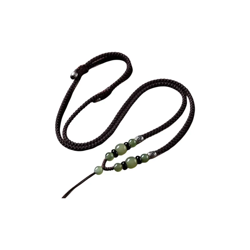 Andaozi Hetian Jade Necklaces Green Jade Unisex-2