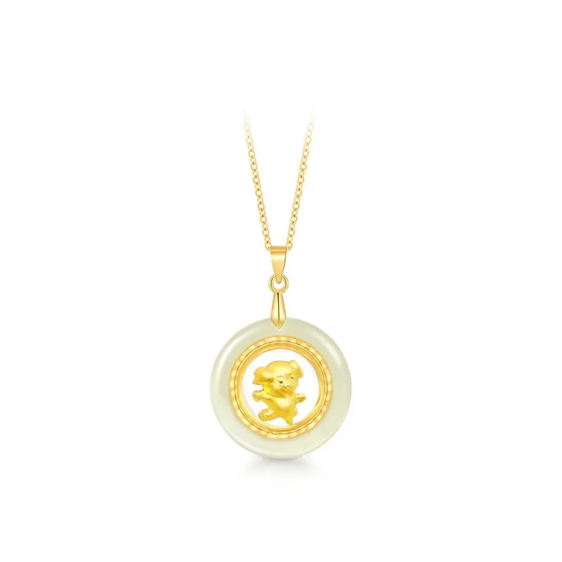 Zhou Jifeng Necklaces Green Jade Women's-15