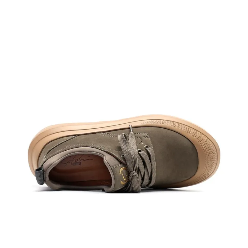 Satchi Skateboard Shoes Men Low Top Army Green-3