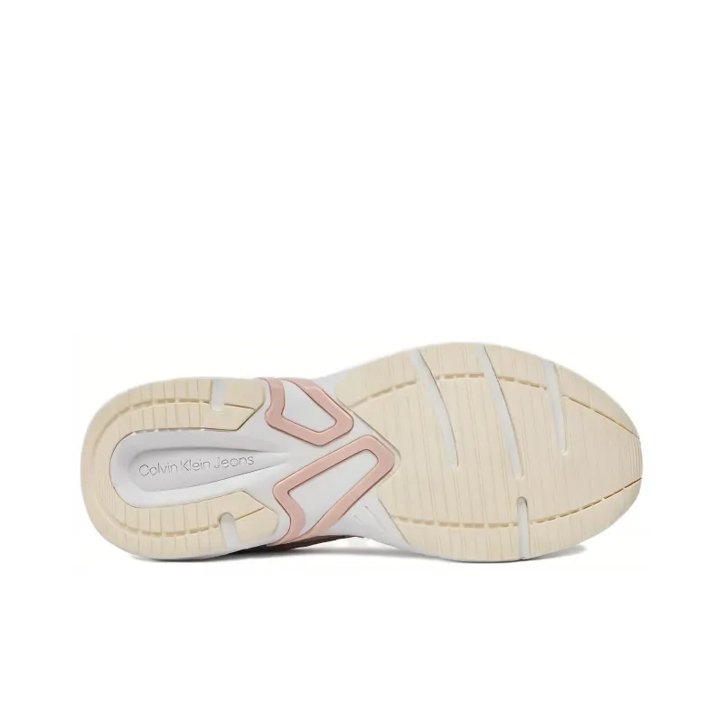 CKJ CALVIN KLEIN JEANS Low Top Casual Shoes Women's Beige Pink-4