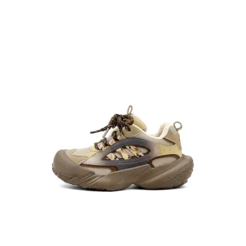 Jeep Abrasion Resistant Cushioning Kids Lifestyle Shoes Khaki/Dark Brown Kids'