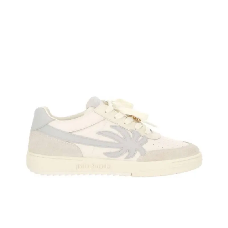 PALM ANGELS Low Top Skateboard Shoes Men's Beige Blue-1