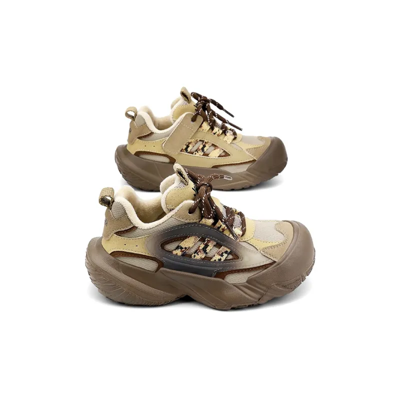 Jeep Abrasion Resistant Cushioning Kids Lifestyle Shoes Khaki/Dark Brown Kids'-4