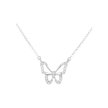 KING OF BLING 925 Sterling Silver With Zircon Necklaces Women's Year Of The Snake Good Luck