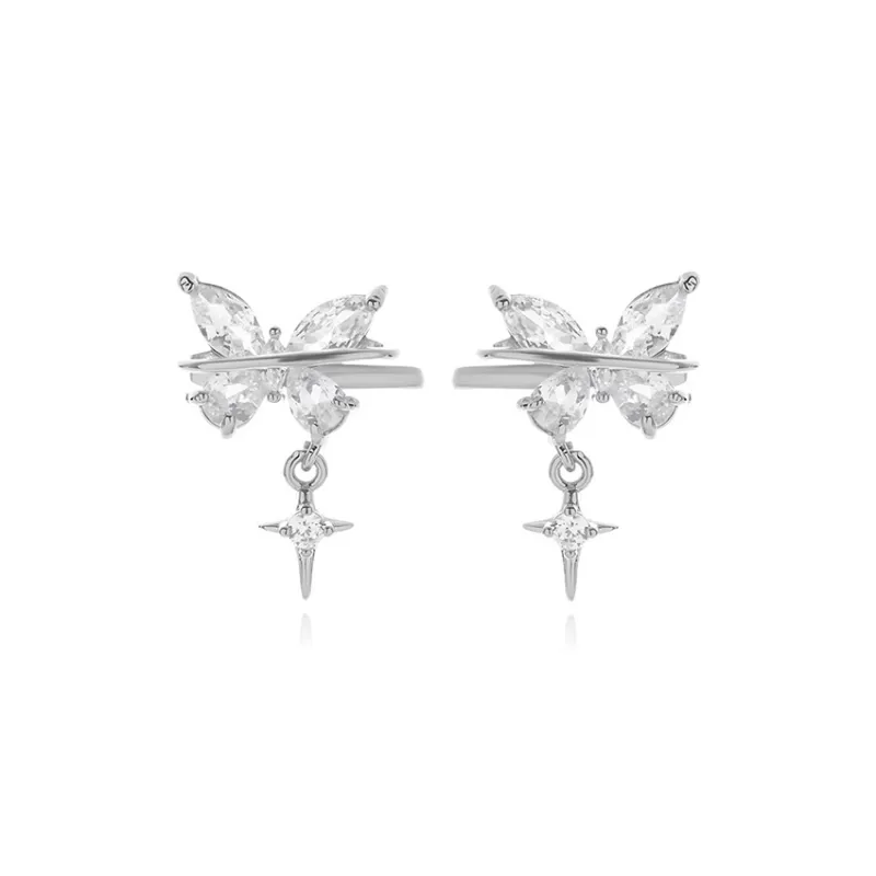 ROGA Alloy Clip On Earrings Women's-2