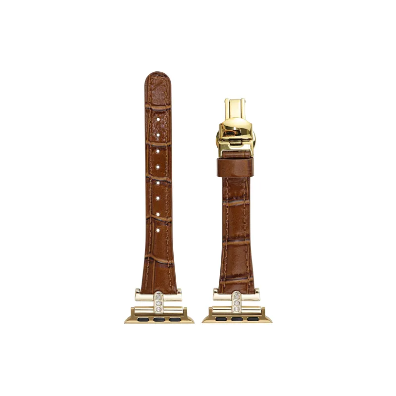 Warbler Dew Apple Compatibility Watch Band Genuine Leather Material-29