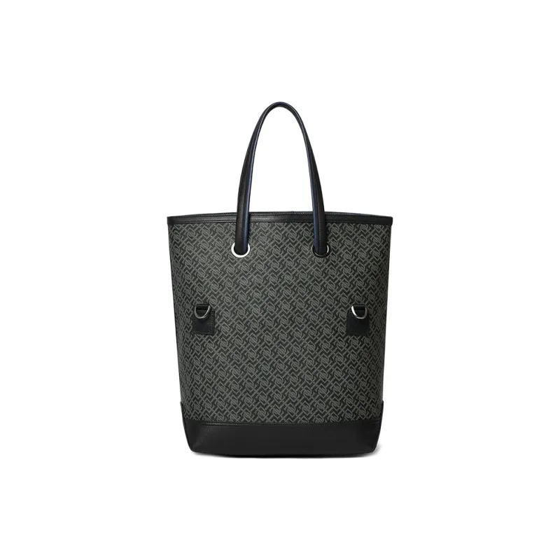 PIERRE CARDIN Top Grain Cow Leather Briefcase Large Size Men's Black-3
