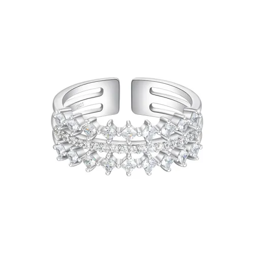 DESIGN CIRCLES S925 Silver Rings Women's