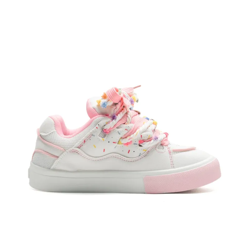 7 SEVFUN Low-Top Skateboard Shoes Unisex Strawberry Pink-3