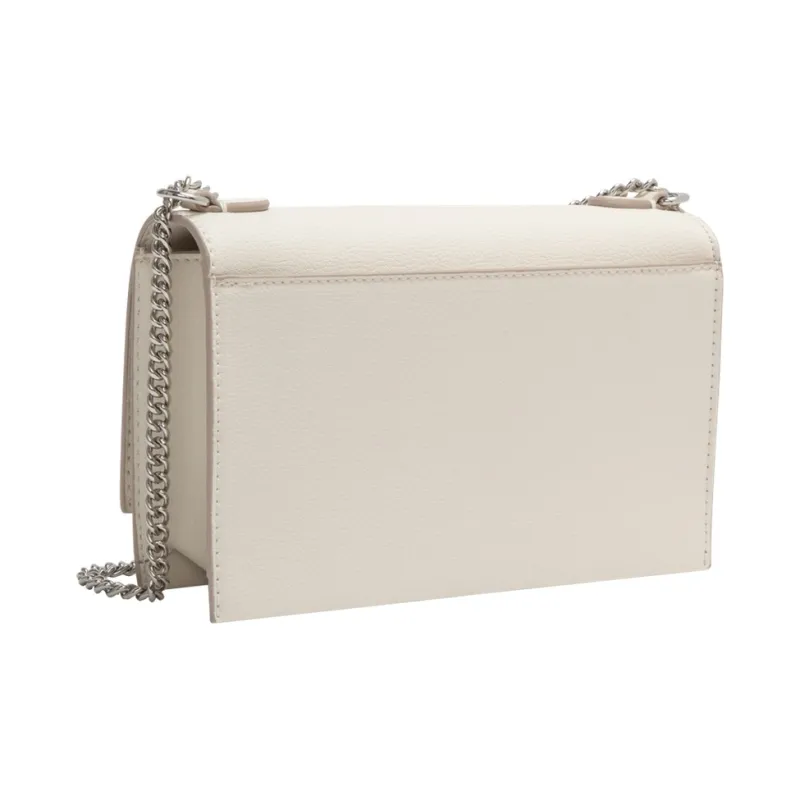 CALVIN KLEIN Artificial Leather Crossbody Bag, Shoulder Bag Medium Size Women's Chalk White-5