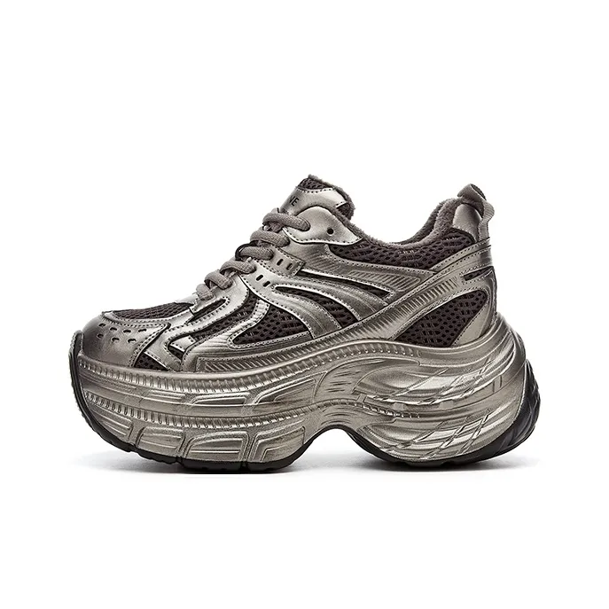 DAPHNE Slip Resistant Low Top Chunky Sneakers Women's-3