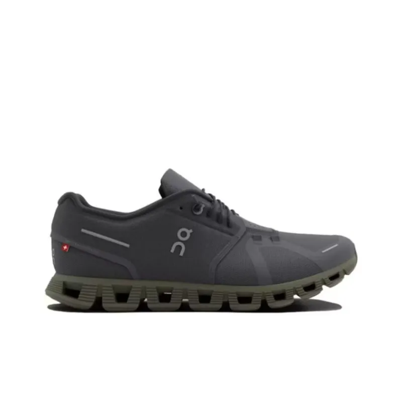On Cloud 5 Anti Slip Wear Resistant Low Top Running Shoes Men's Gray-1