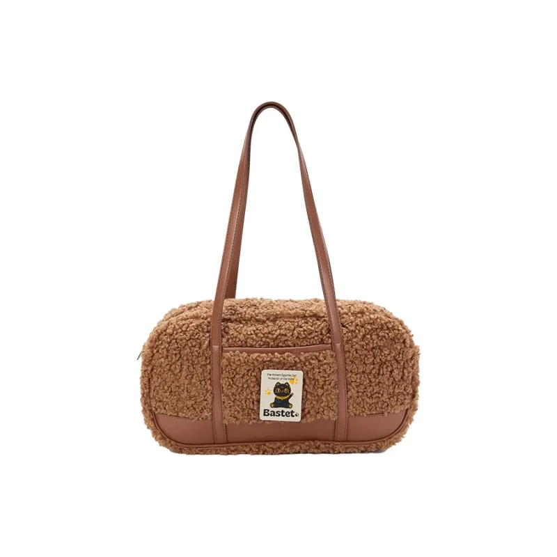 The British Museum Polyester Shoulder Bag Women's Brown-0
