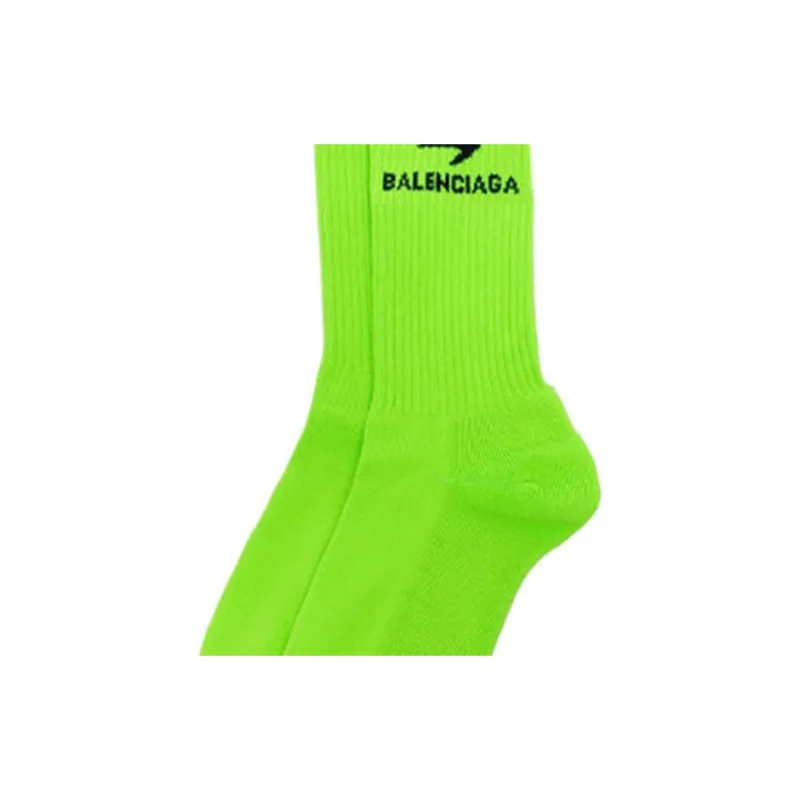 Balenciaga Sporty B Socks 'Yellow'-1