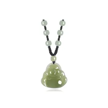 LANMUYINNUO Hetian Jade Necklaces Pale Greenish White Jade Women's