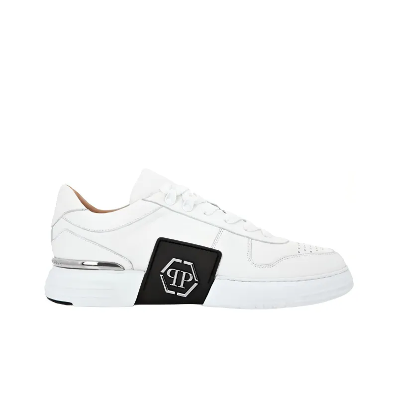PHILIPP PLEIN Lo-Top Low-Top Skateboard Shoes Men's White-1
