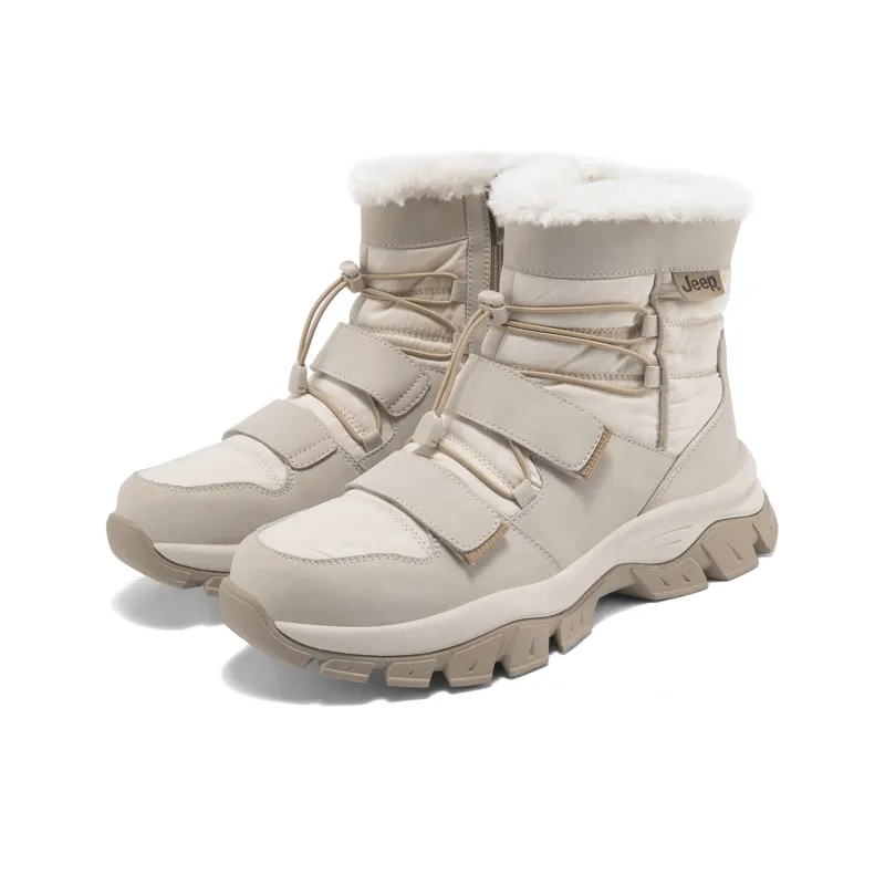 Jeep Snow Boots Men Black \ Sand \ Gray-8