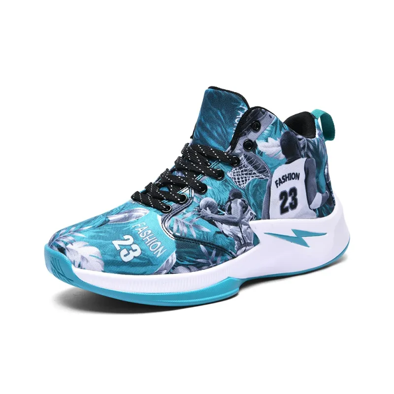 Black tailed Deer Shock Absorbers With Slip Resistant And Abrasion Resistant Properties Mid Top Basketball Shoes Men's-10