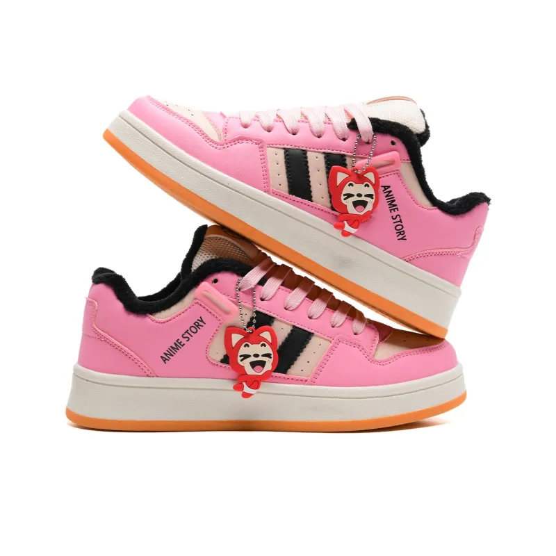 ALI THE FOX Low Top Fleece Lined Skateboard Shoes Unisex Box Included-4