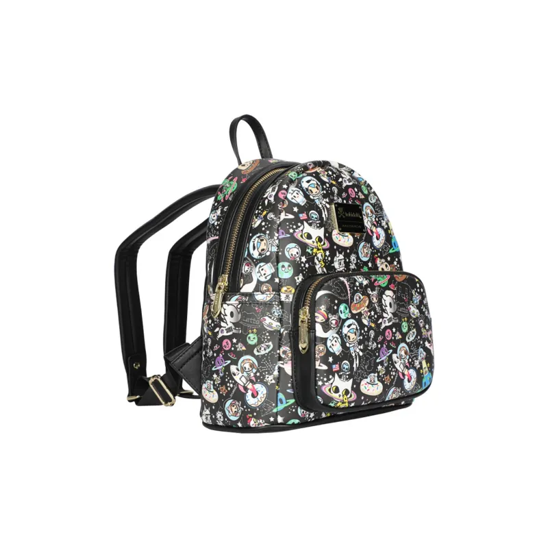 MESUCA Tokidoki Unicorn Collection PU Backpack Regular Women's Black/Purple-6