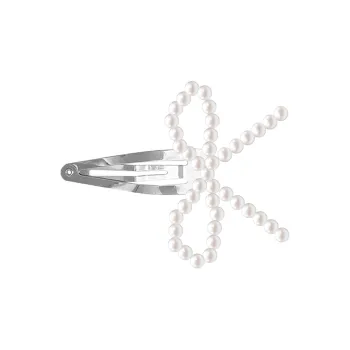 OFLY Alloy Hair Clips Women's White/Silver