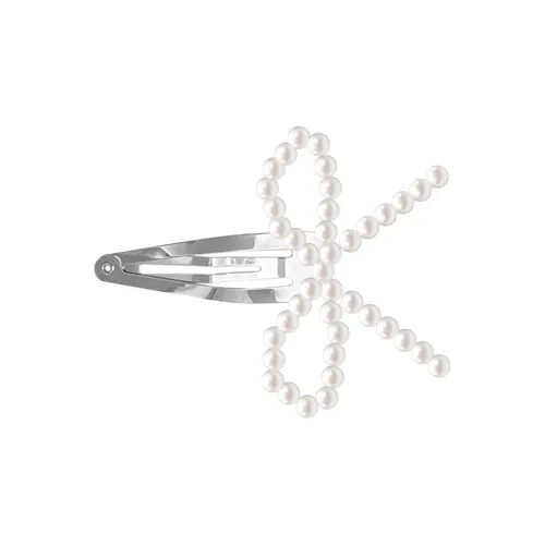 OFLY Alloy Hair Clips Women's White/Silver