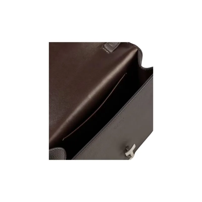 THE ROW Sofia 8.75 Calfskin Shoulder Bag, Crossbody Bag Women's Dark Brown-3