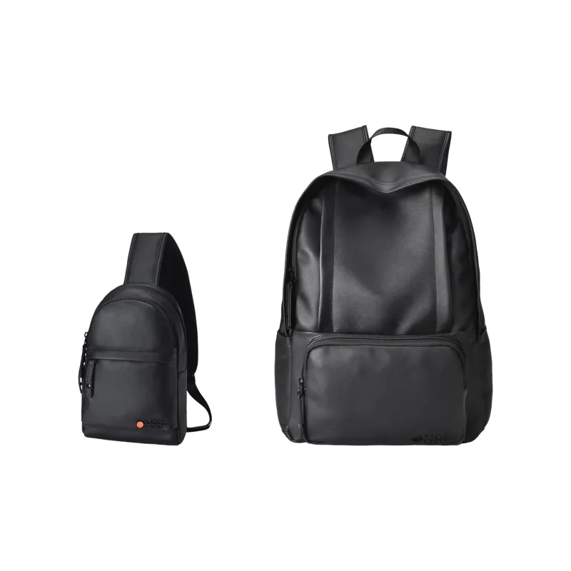 ONRF PVC Computer Backpack Regular Unisex Black-10