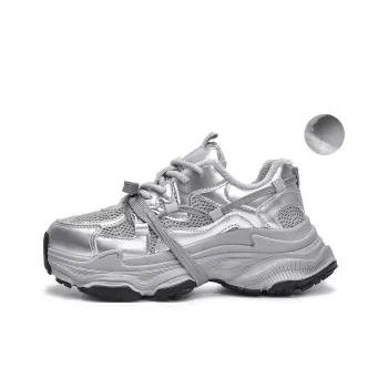 CHERRY&KALIKA Slip Resistant, Abrasion Resistant, Breathable, Impact Resistant Coverage Low Top Chunky Sneakers Women's