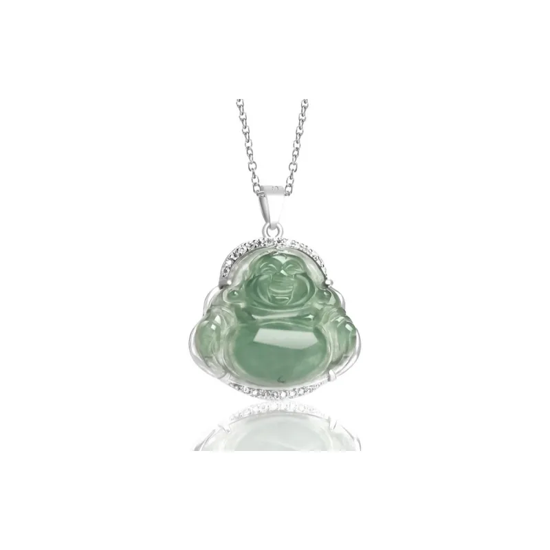 Double Happiness Gift Glutinous Jade Necklaces Women's-1