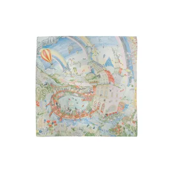 HERMES Silk Shawls Women's Multicolor