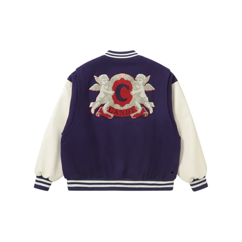 Candymade Haus Baseball Jacket Unisex Purple-1
