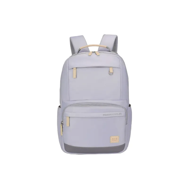 HLA Panda Wowo Series Polyester Backpack Unisex Black/Pink/Purple/Green-5
