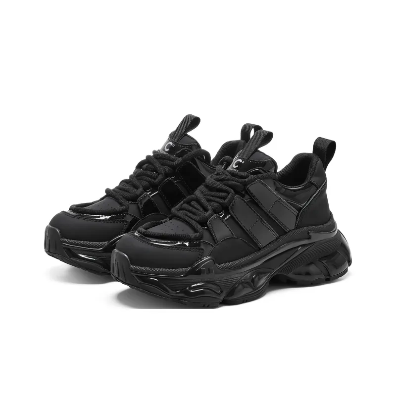 C°BANNER Balance Low Top Chunky Sneakers Women's Black-1